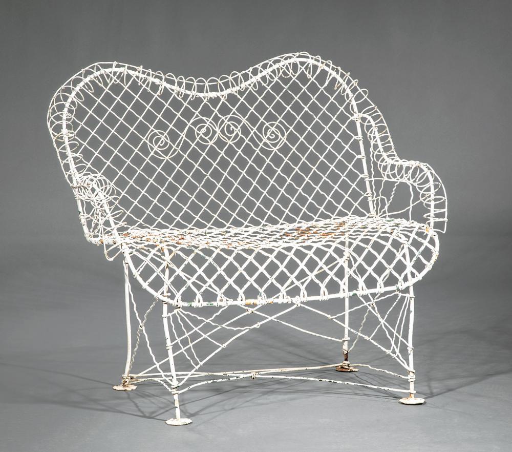 ANTIQUE AMERICAN WIREWORK GARDEN