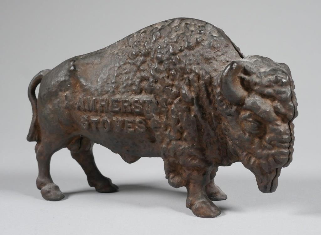 ANTIQUE AMHERST STOVE BISON STILL