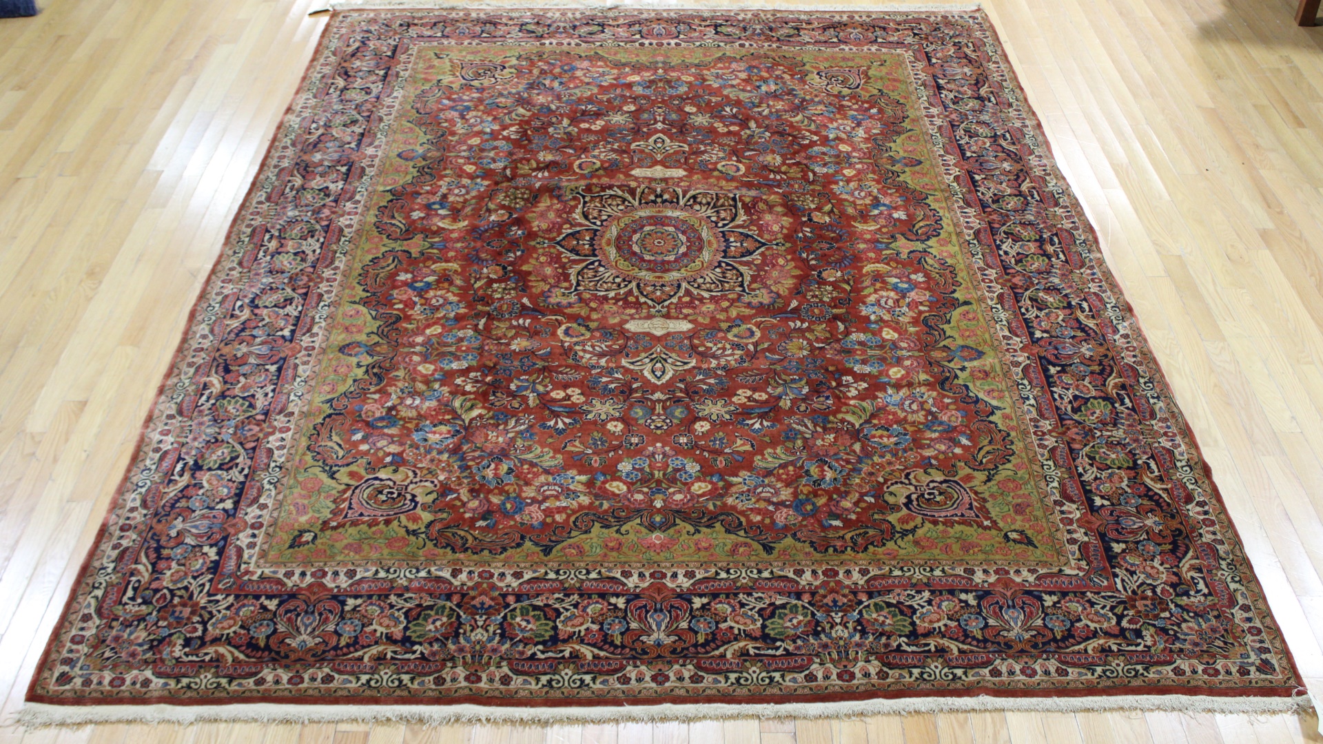 ANTIQUE AND FINELY HAND WOVEN