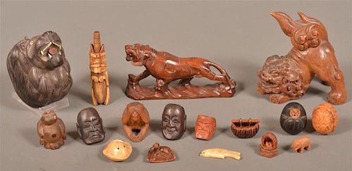 ANTIQUE AND VINTAGE CARVED WOOD