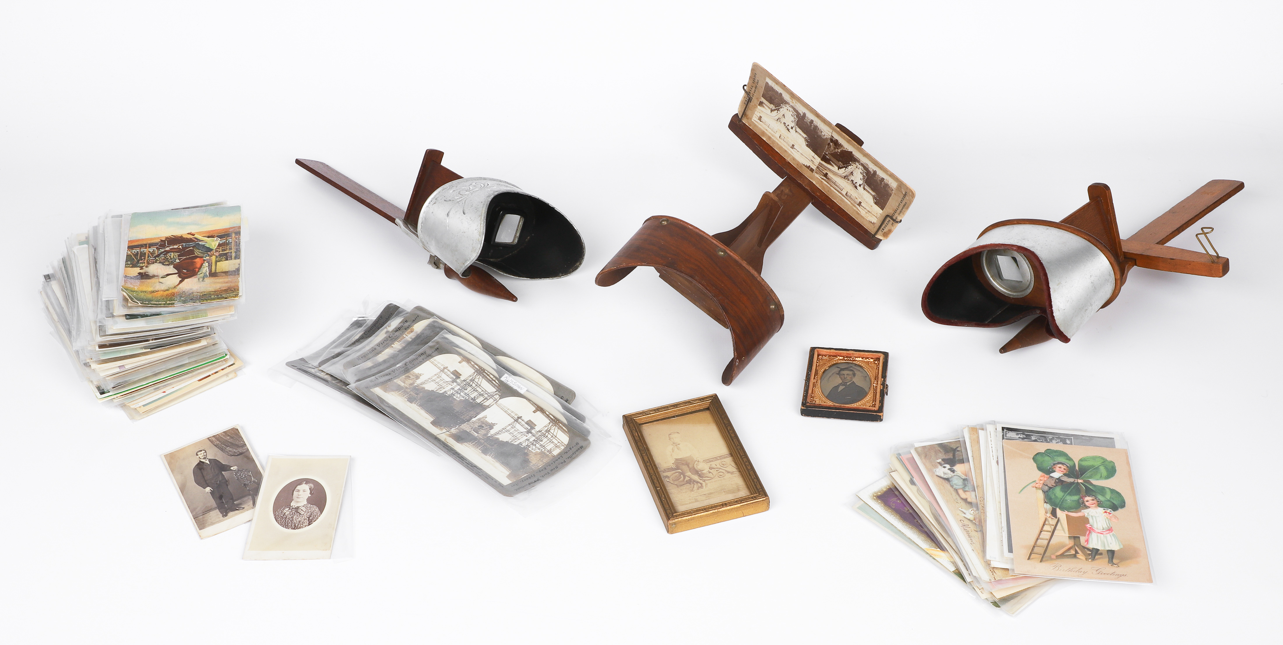 Antique and vintage postcards, most
