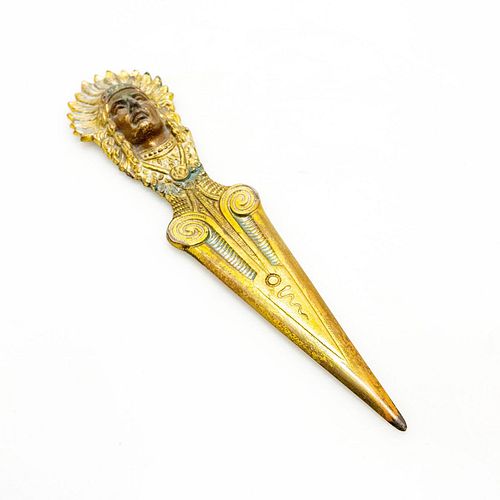 ANTIQUE ART DECO INDIAN HEAD