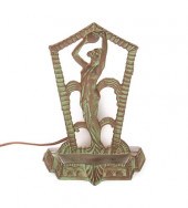 ANTIQUE ART DECO THEATRE LIGHT