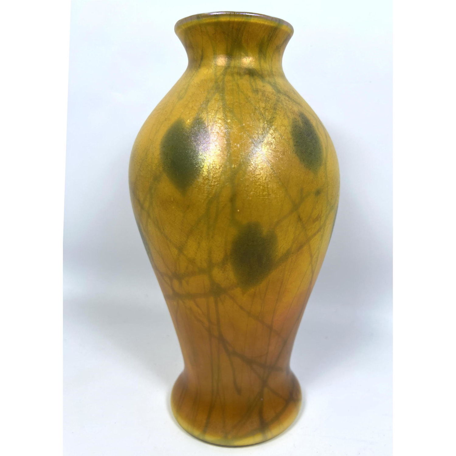 Antique Art Glass Heart and Vine