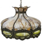 ANTIQUE ART NOUVEAU SLAG GLASS
