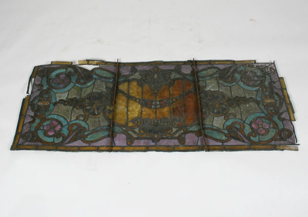 Antique Art Nouveau stained and