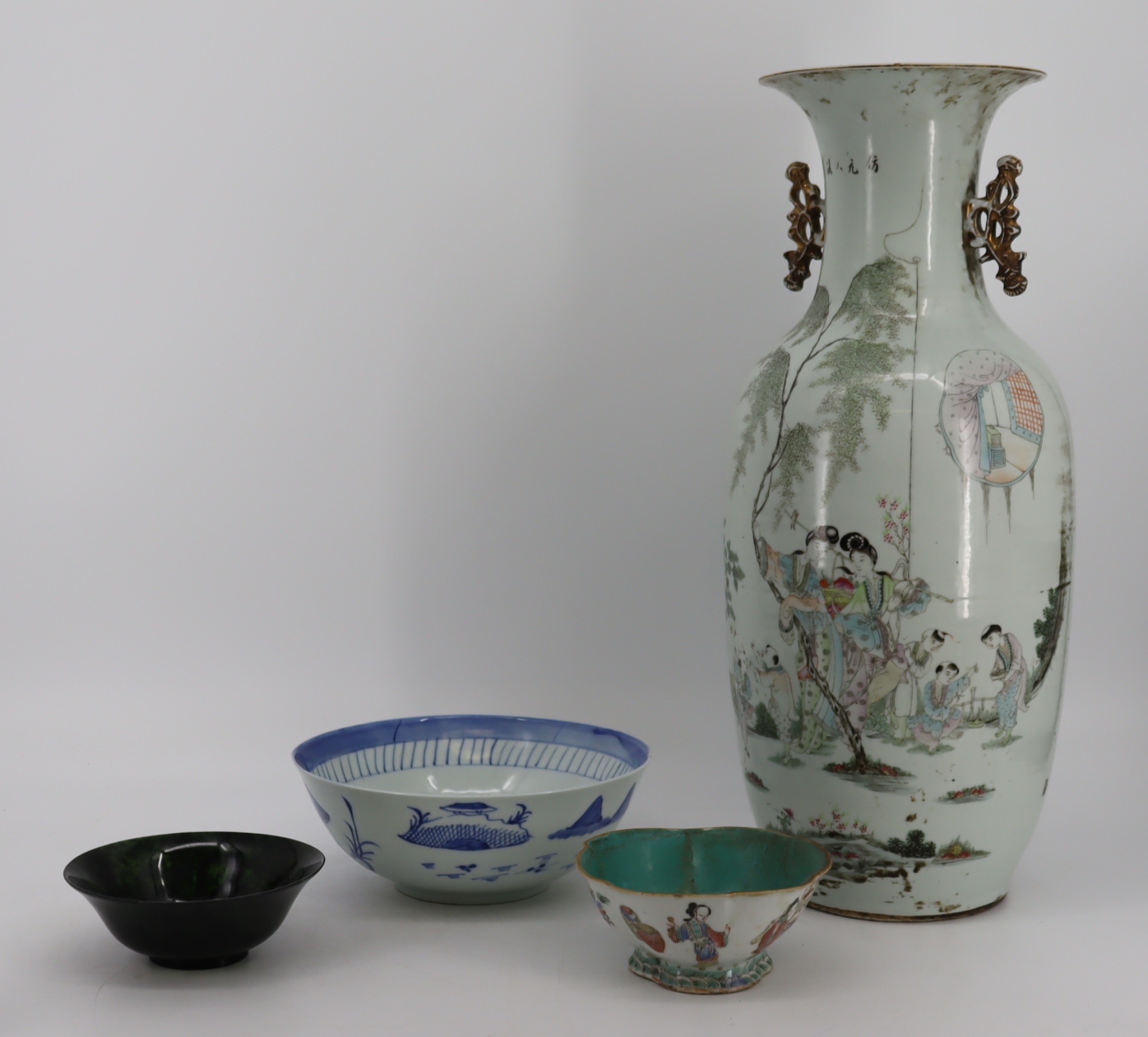ANTIQUE ASIAN PORCELAIN & JADE