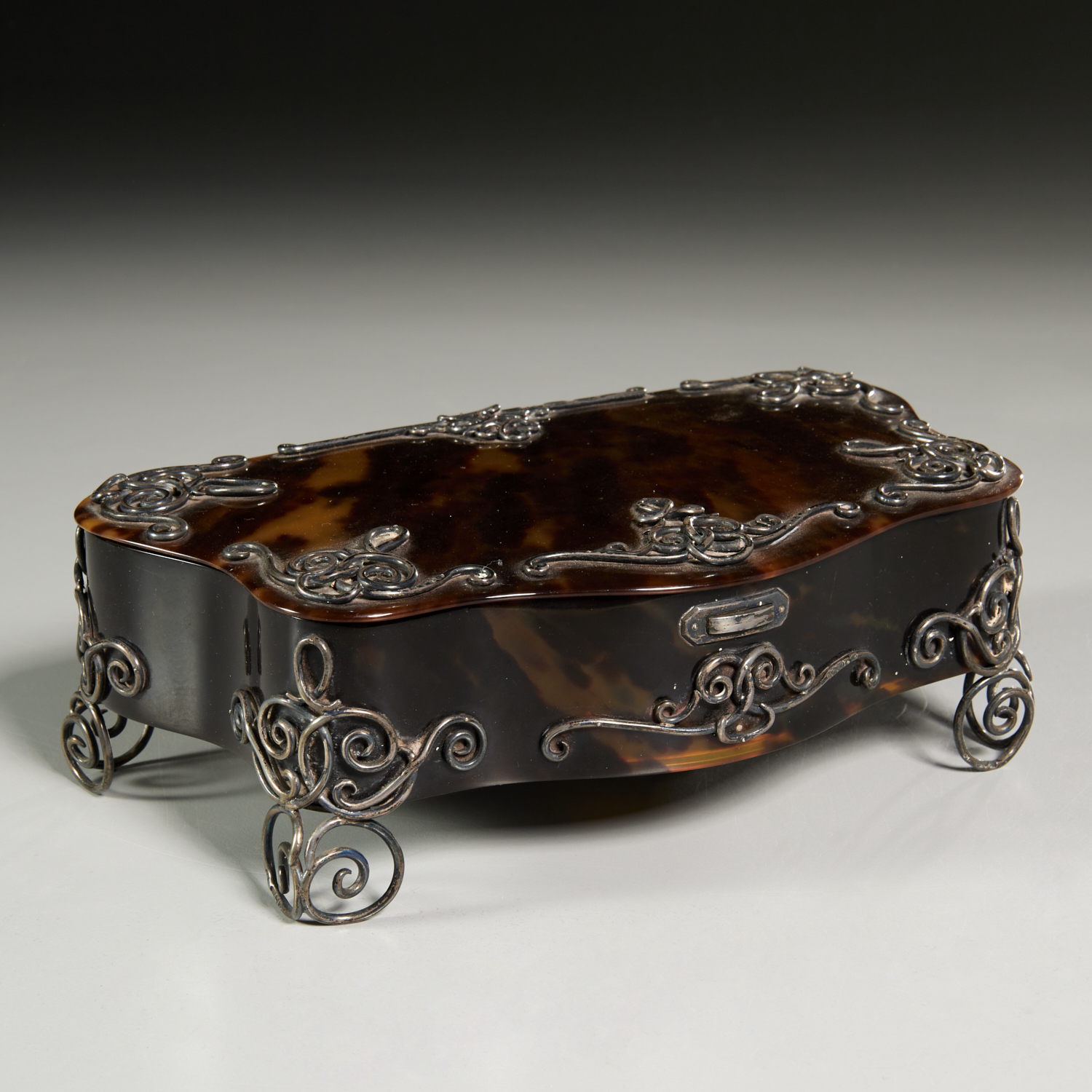 ANTIQUE ASPREY SILVER MOUNTED