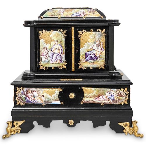 ANTIQUE AUSTRIAN ENAMEL AND