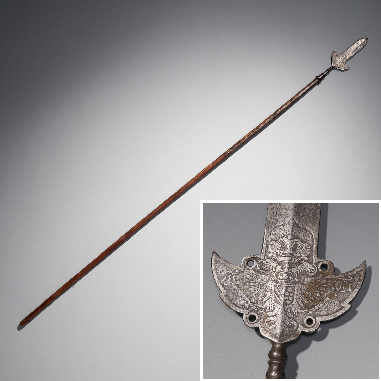 ANTIQUE AUSTRIAN POLEARM, EX