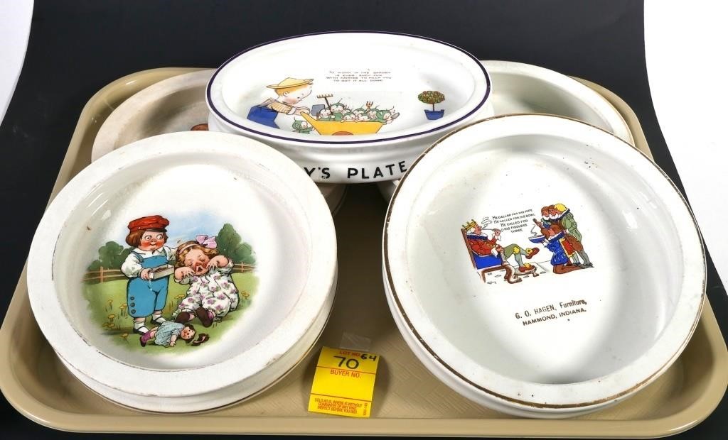 ANTIQUE BABY PLATES