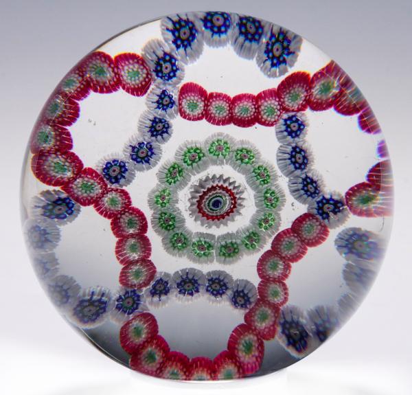 ANTIQUE BACCARAT INTERLACED TREFOIL