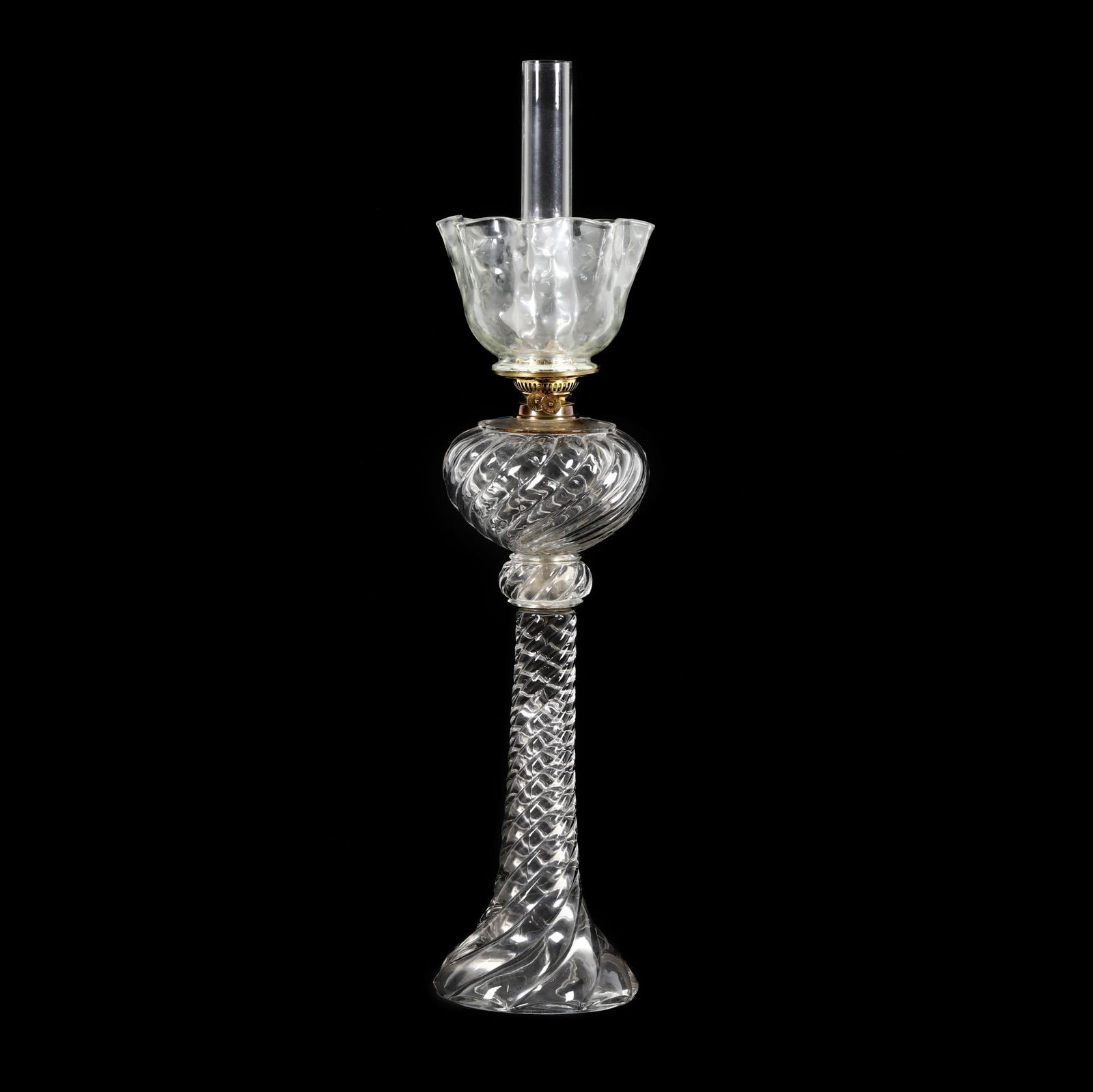 ANTIQUE BACCARAT STYLE SWIRLED