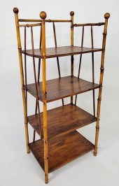 ANTIQUE BAMBOO AND PINE BOOKSH