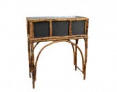 ANTIQUE BAMBOO PLANTER, NOW WI