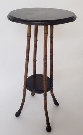 ANTIQUE BAMBOO TWO-TIER PLANT