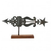 ANTIQUE BANNERETTE WEATHERVANE