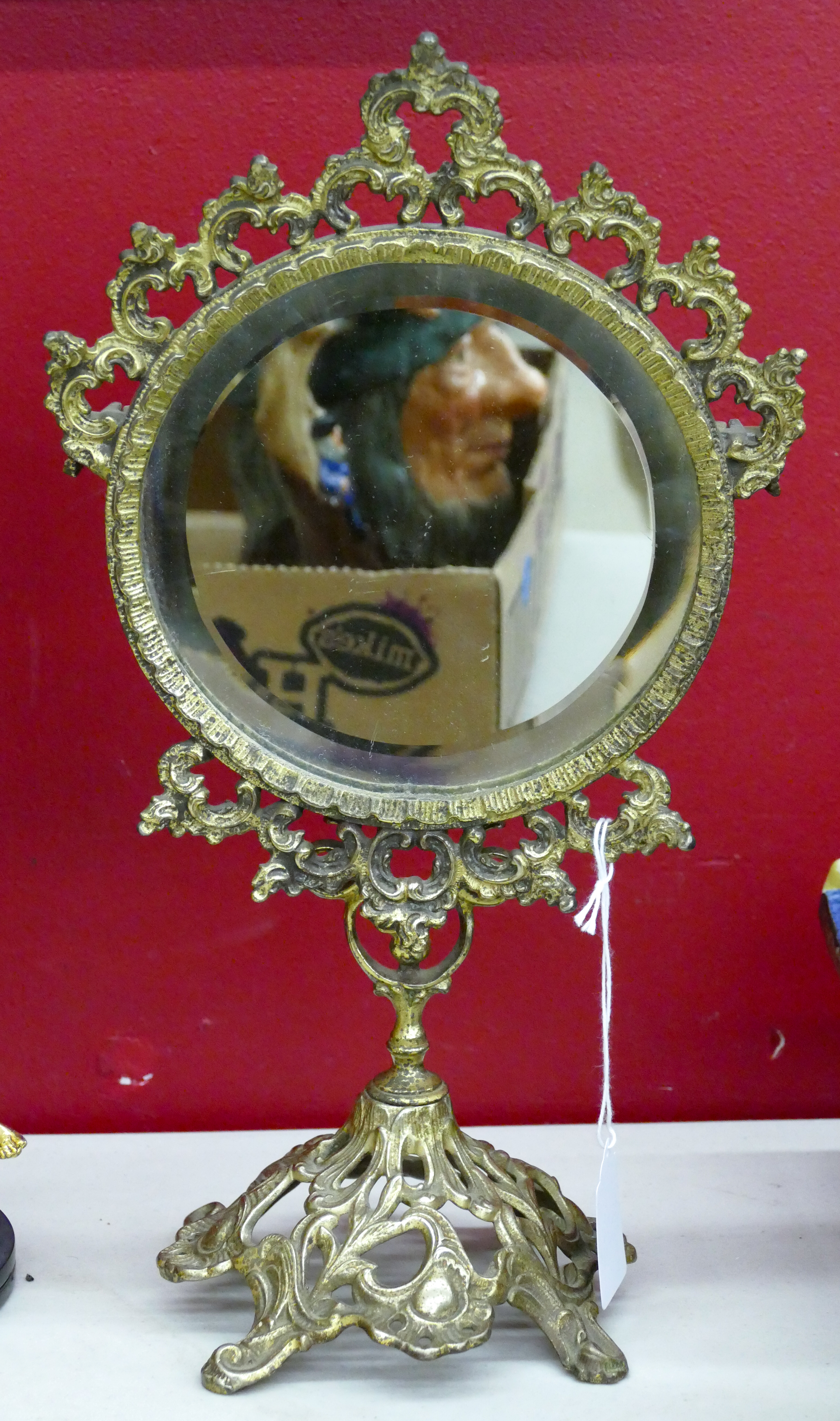 Antique Baroque Metal Standing