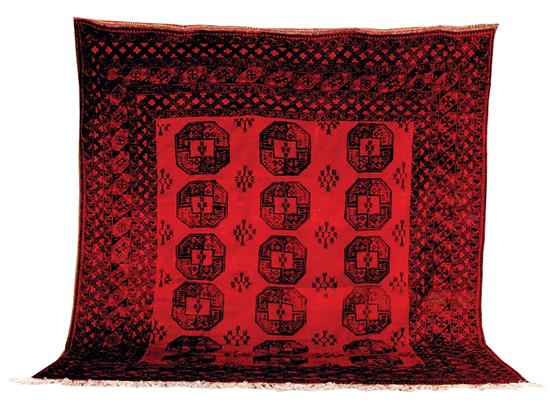 Antique Bashir carpet 10'9'' x