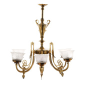 ANTIQUE BELLE EPOQUE SIX LIGHT