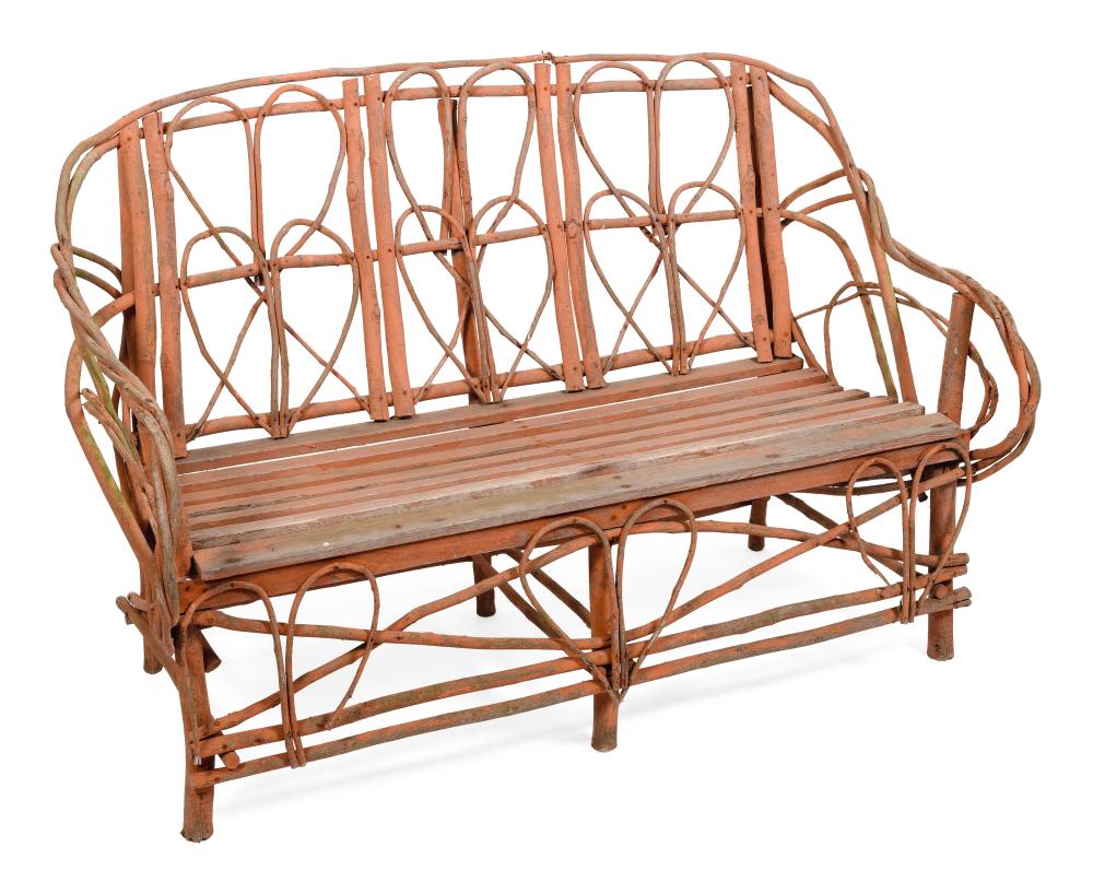 ANTIQUE BENTWOOD SETTEE LATE