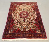 ANTIQUE BIDJAR MAROON MEDALLIO