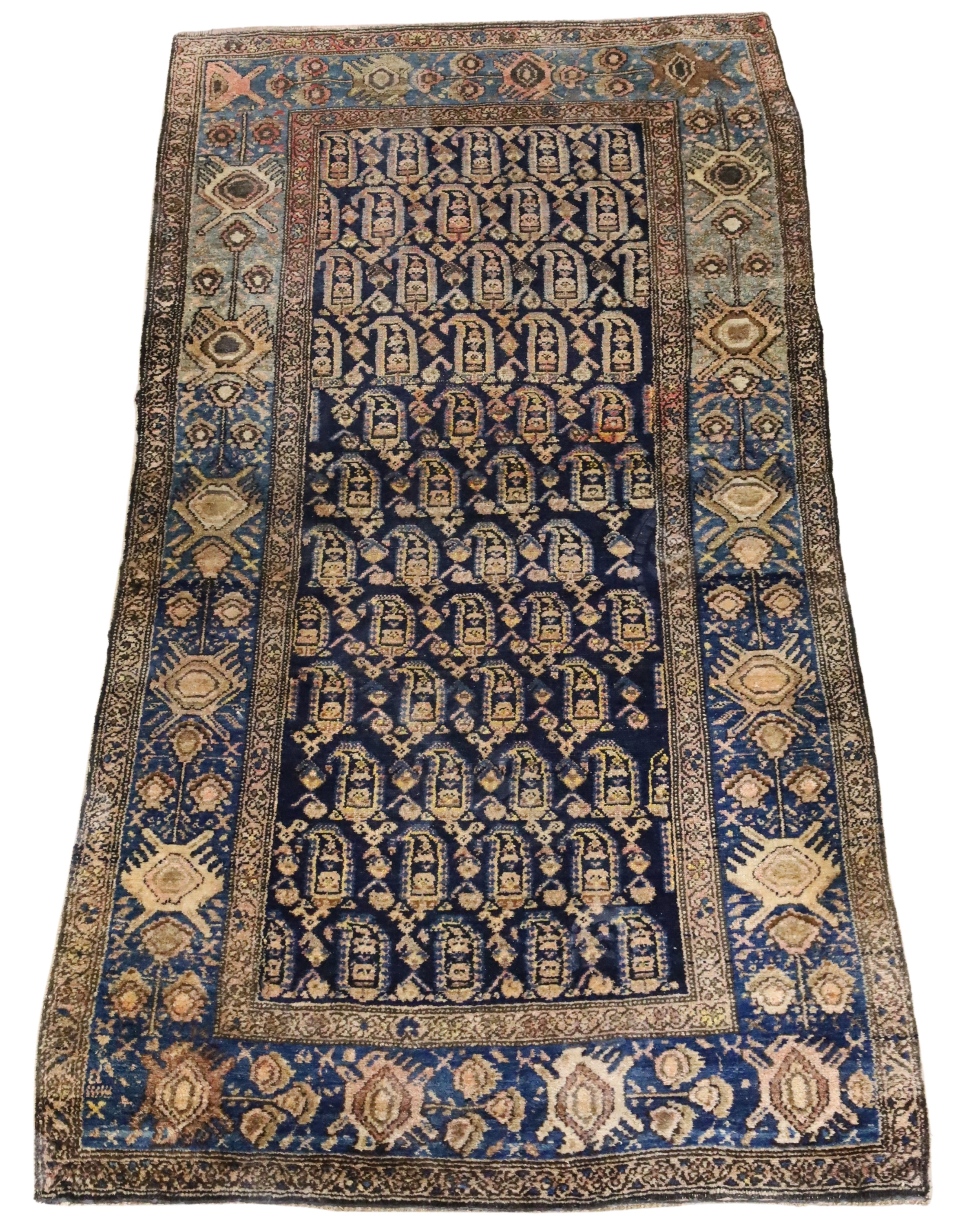 ANTIQUE BIJAR ORIENTAL RUG 6'4" X