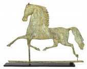 ANTIQUE BLACK HAWK RUNNING HOR