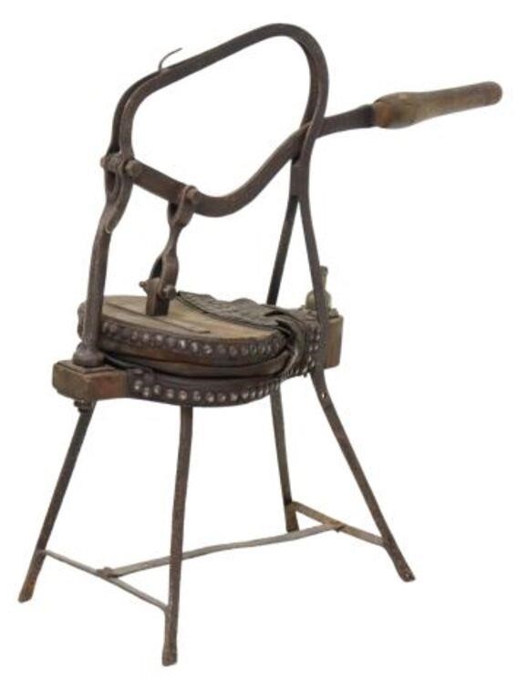 ANTIQUE BLACKSMITH'S WOOD, IRON &