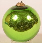 ANTIQUE BLOWN GLASS BALL FORM