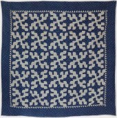 ANTIQUE BLUE CALICO "MONKEY WR