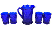ANTIQUE BLUE GLASS SCOTTISH TH
