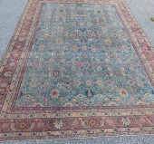 ANTIQUE BLUE MAHAL RUG 10 FT 8