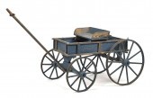 ANTIQUE BLUE PAINTED CHILD'S W