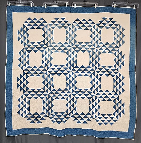 Antique Blue & White Ocean Waves