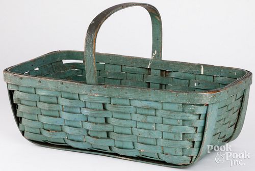 ANTIQUE BLUE/GREEN PAINTED
