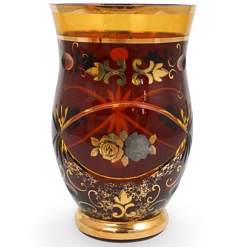 ANTIQUE BOHEMIAN CRANBERRY GLASS