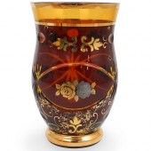 ANTIQUE BOHEMIAN CRANBERRY GLA
