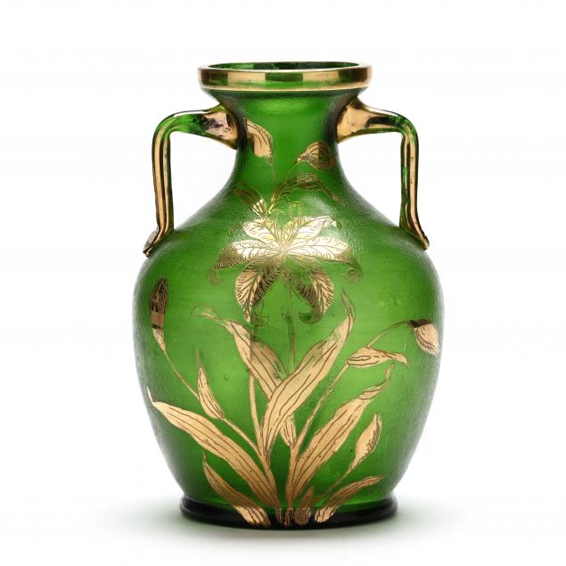 ANTIQUE BOHEMIAN GILT GLASS