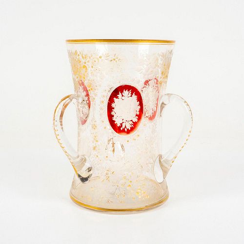 ANTIQUE BOHEMIAN GLASS LOVING