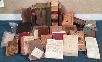 Antique books, including: The