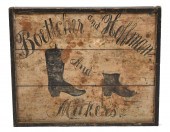 ANTIQUE BOOT MAKERS TRADE SIGN