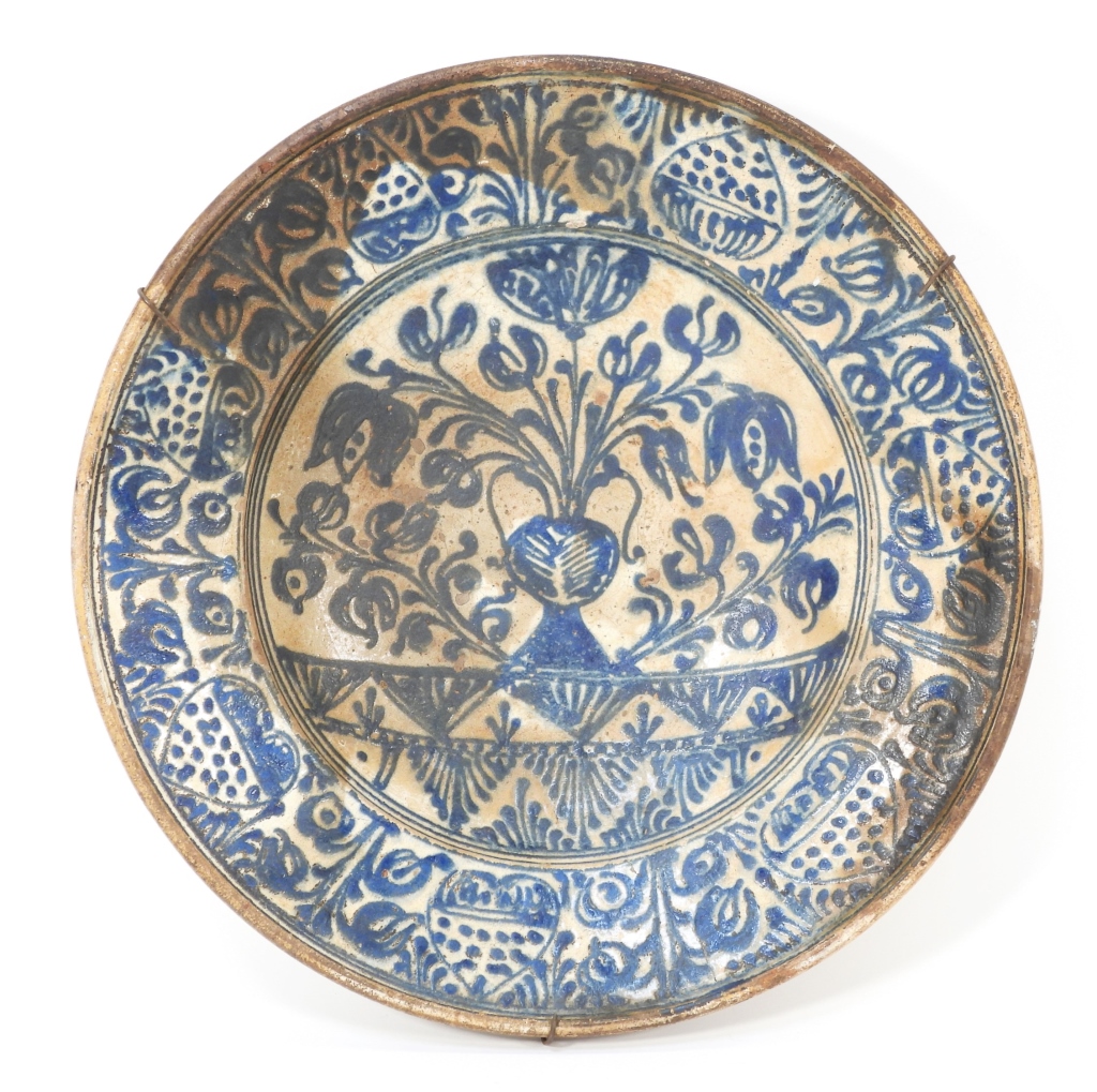 ANTIQUE BOTANICAL IZNIK PERSIAN
