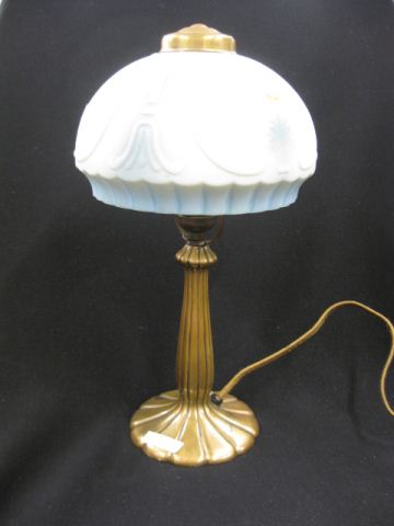 Antique Boudoir Lamp satin shade