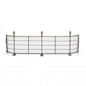 ANTIQUE BRASS AND WIREWORK FIR