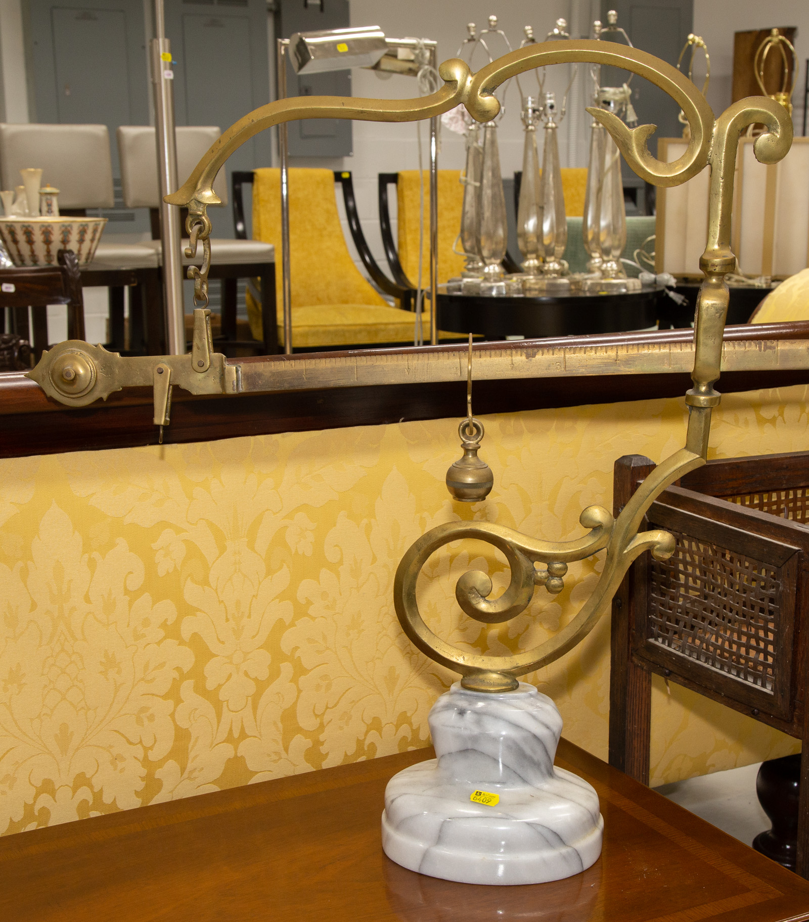 ANTIQUE BRASS BALANCE SCALE ARM