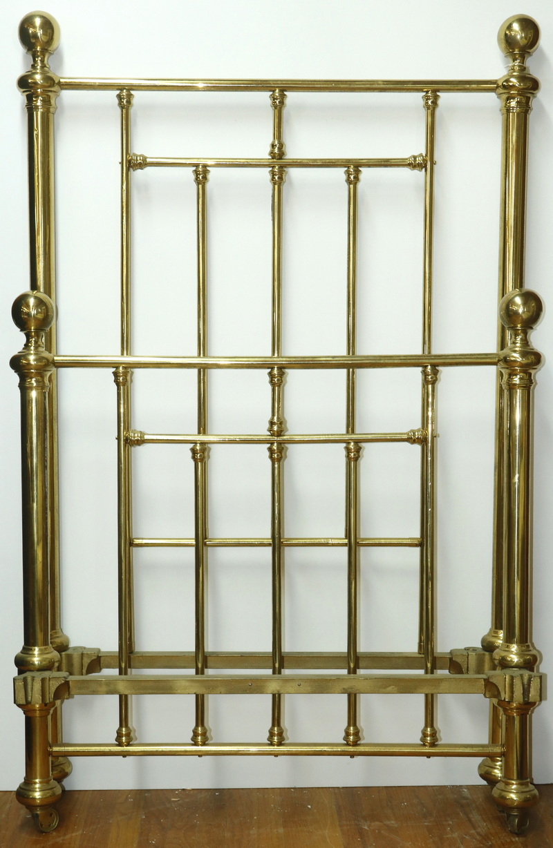 ANTIQUE BRASS BED Cannonball
