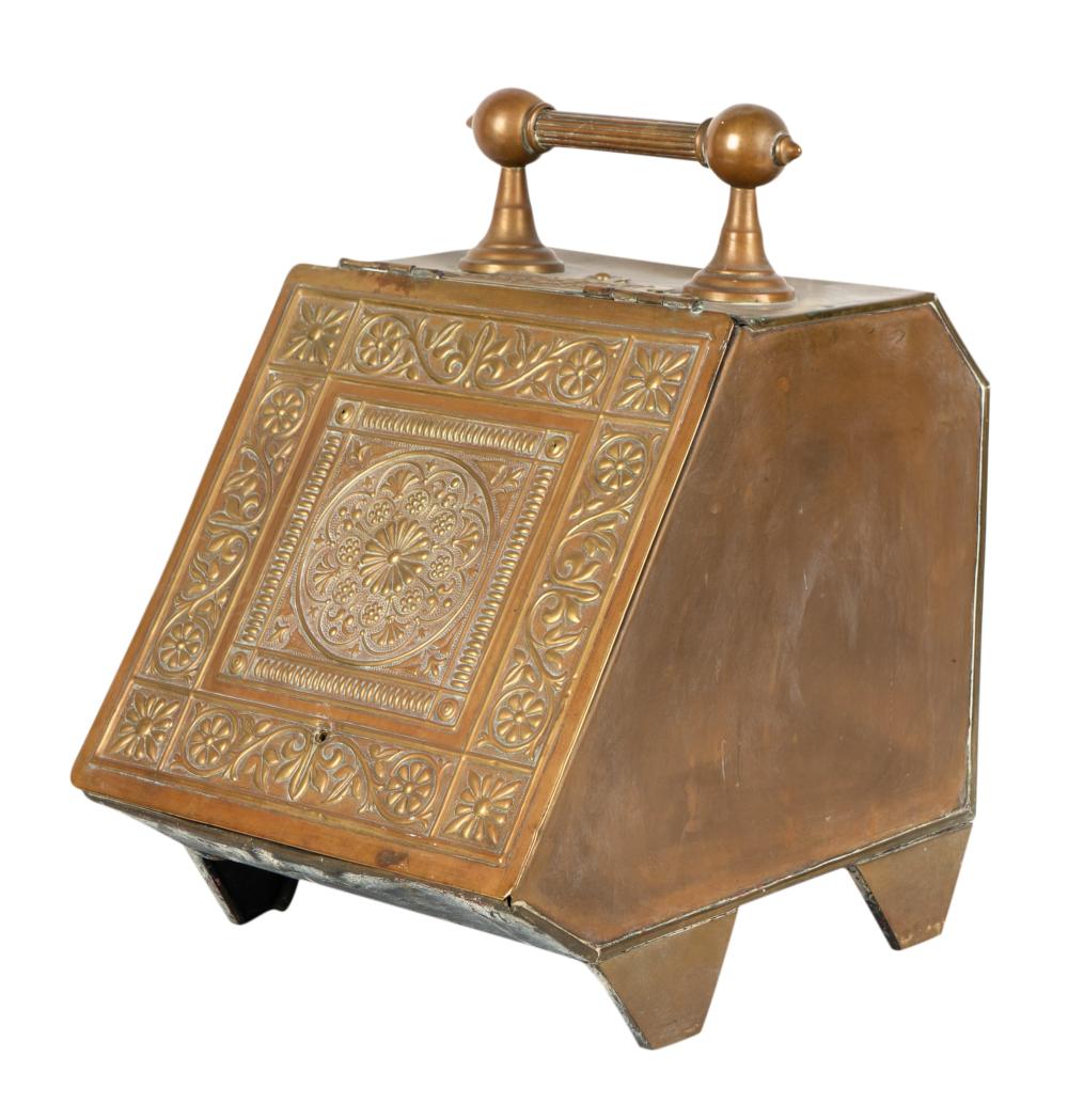 ANTIQUE BRASS COAL SCUTTLEAntique