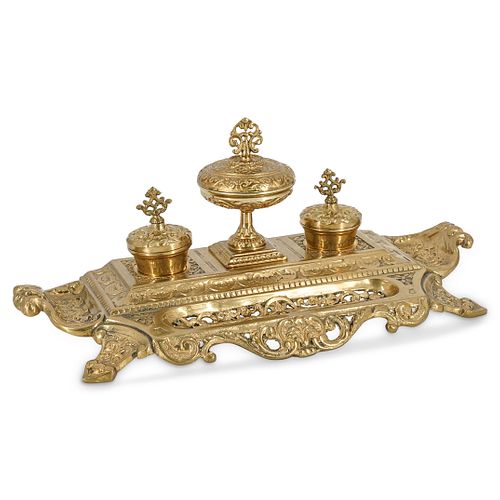 ANTIQUE BRASS DOUBLE