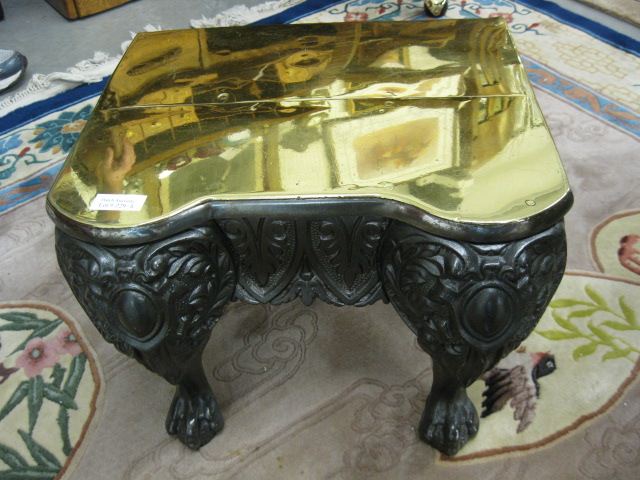 Antique Brass & Metal Footman or